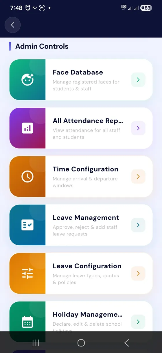 Admin controls